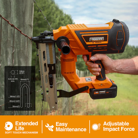 LD400 9 Gauge 2 Inch Battery Powered Cordless Fencing Stapler