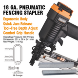 FS18G 18 Gauge Pneumatic Fencing Stapler
