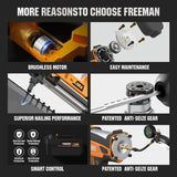LA65 5th Generation 20V Electric Battery Powered Smart Cordless Concrete Nail Gun With LCD screen And Blue Tooth