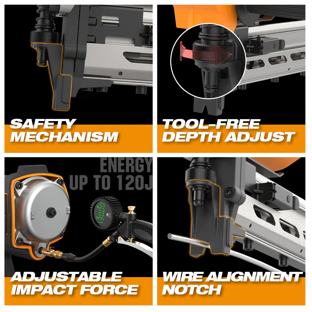 LD400 9 Gauge 2 Inch Battery Powered Cordless Fencing Stapler