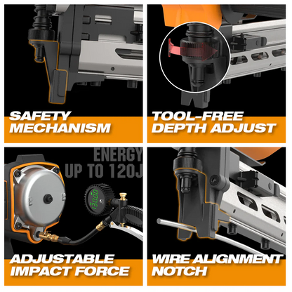 LD400 9 Gauge 2 Inch Battery Powered Cordless Fencing Stapler