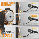 LD40 20V Lithium-Ion Battery Powered Brushless Cordless 1 5/8 Inch 40MM Concrete Nail Gun