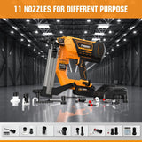 LD40 20V Lithium-Ion Battery Powered Brushless Cordless 1 5/8 Inch 40MM Concrete Nail Gun