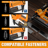 LD509040T50 16 & 18 Gauge 3-in-1 Cordless Brad Nailer / Finish Nailer / Narrow Crown Stapler