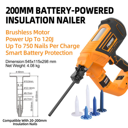 LDBW200 Brushless Cordless Insulation Nailer