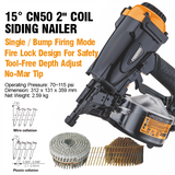 XRKC50 2 Inch Pneumatic Coil Siding Nailer