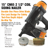 XRKC65 2-1/2 Inch Pneumatic Siding Nailer